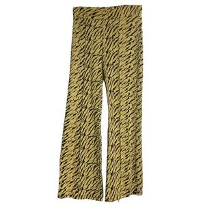 Free people tiger print bell bottom pants‎